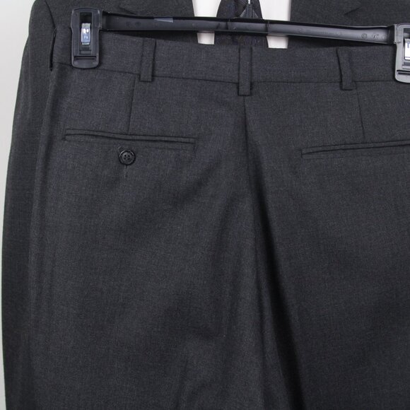 Stafford Mens 2-pc Suit‎ Blazer Jacket 40L Pants Size 30Wx31L Grey Solid E081155 - Picture 13 of 15